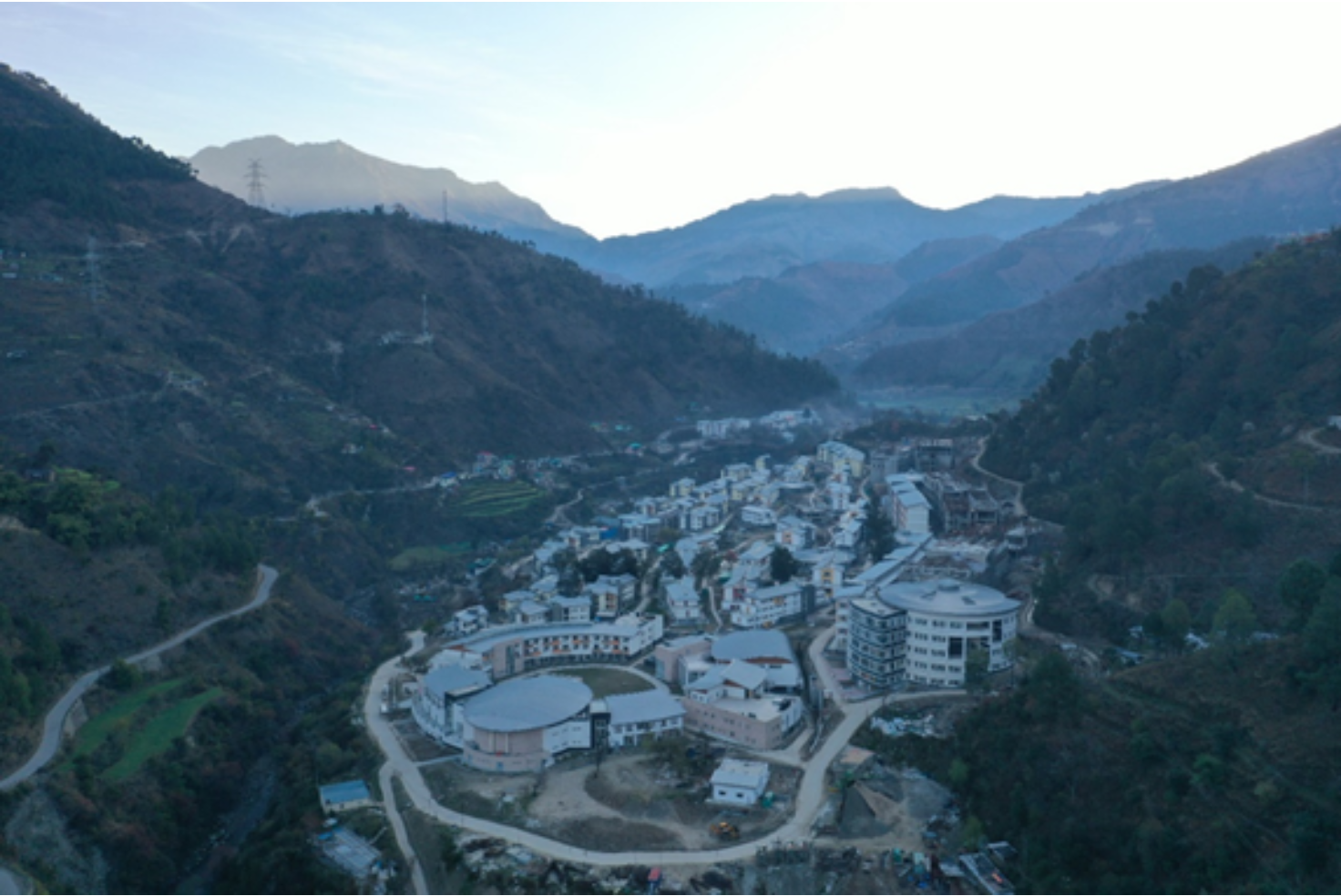 Fig 2: Processed orthomosaic image for IIT Mandi